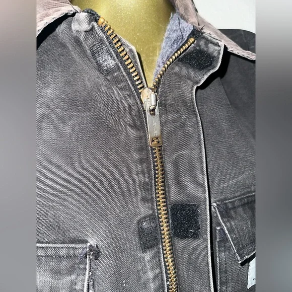 90s vintage Carhartt Washed Black Men's Jacket - Picture 5 of 9